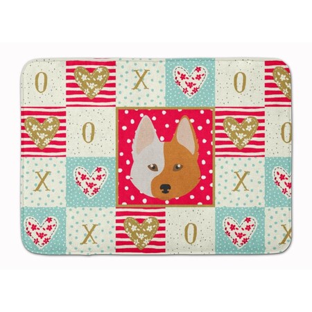 Carolines Treasures 19 x 27 in. Nordic Spitz Love Machine Washable Memory Foam Mat CK5222RUG